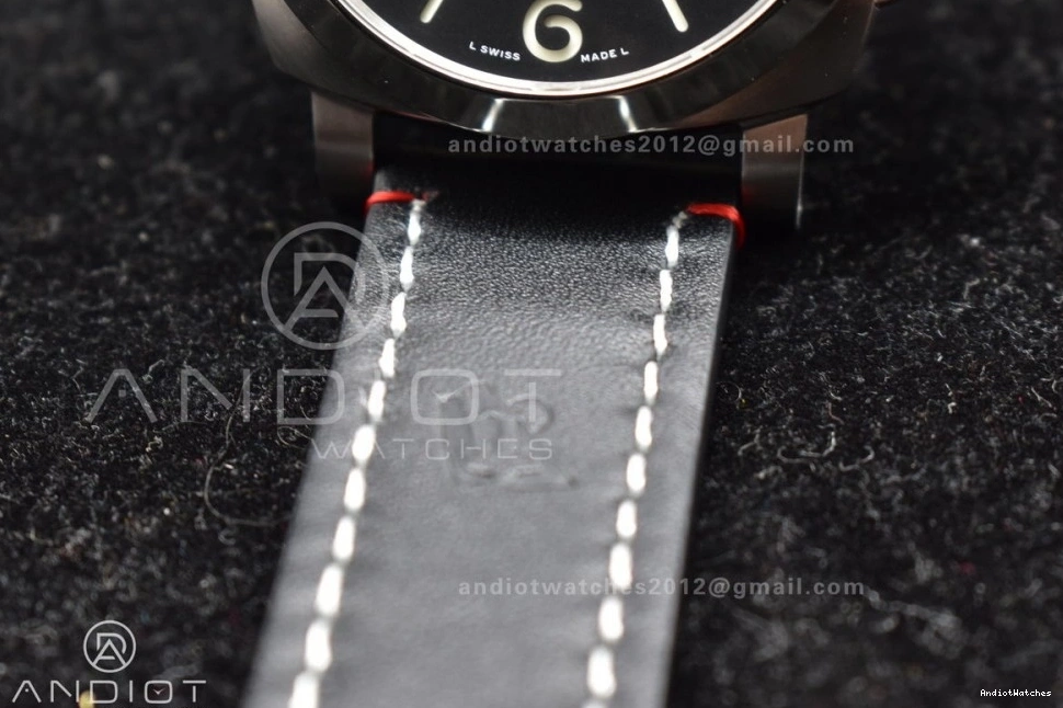 on  PAM732 Strap Green 1:1 P OnTrend Dial Leather Brown Dark Best 999 TTF Edition 0210
